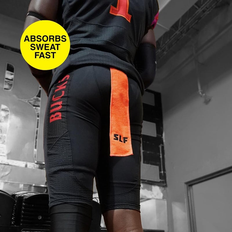 SLEEFS Hue Orange Thin Football Towel with Logo - Image 1